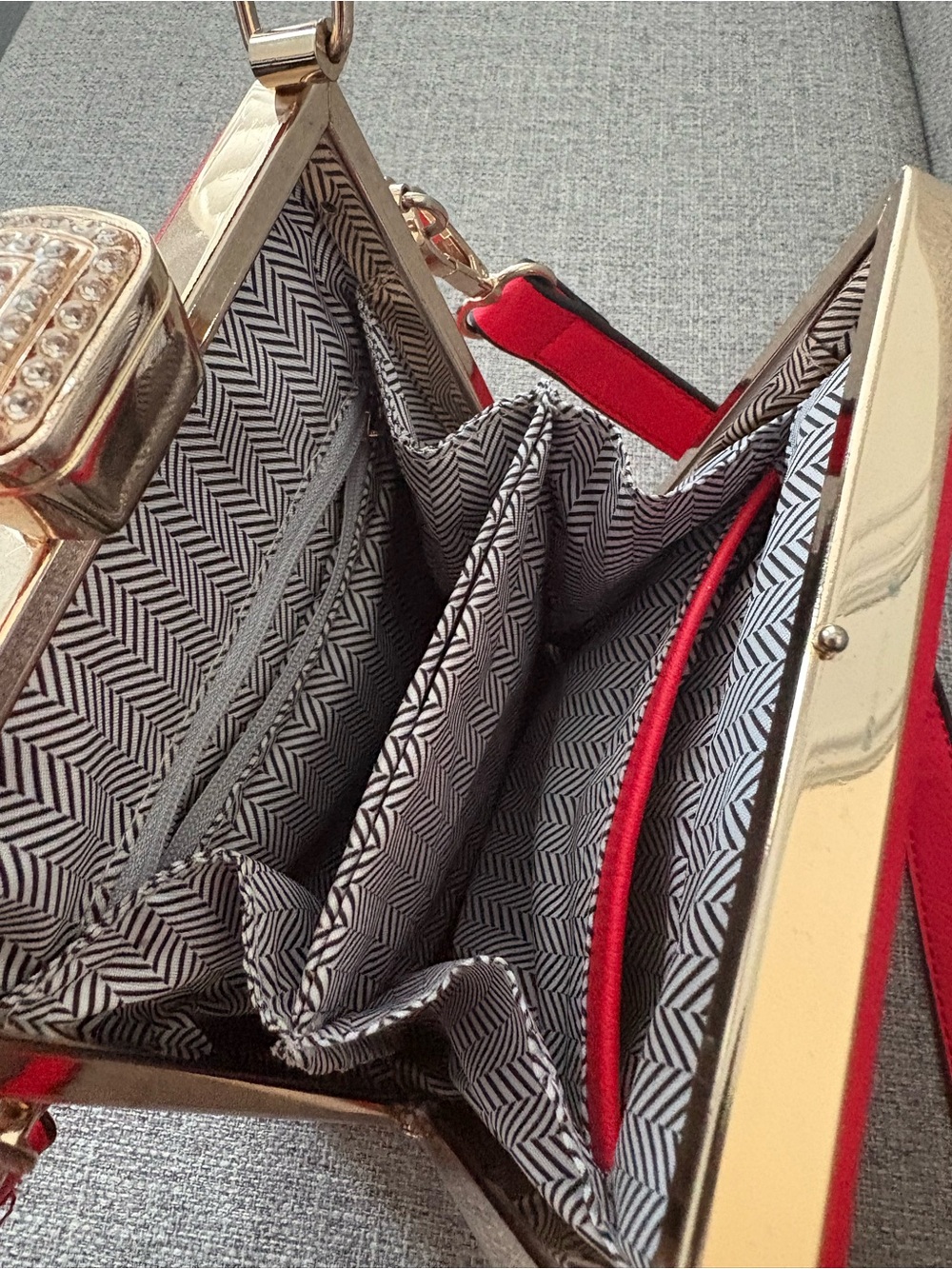 Michael Kors Red Leather Crossbody Bag - Picture 4 of 7